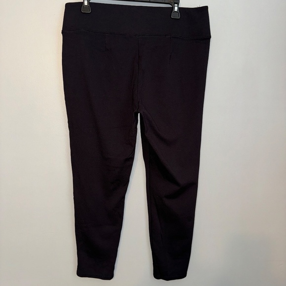 EUC Nine West Seamed Tummy-Control Ponte Leggings Black Size XL - Picture 6 of 7